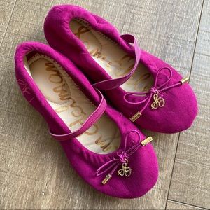 Girls Sam Edelman Felicia Flat, Magenta, Size Toddler 8